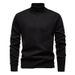 Men's Winter Jacquard High Neck Pullover Sweater, Fashion Knit Top For Casual & Stylish Layering_viptrois.com