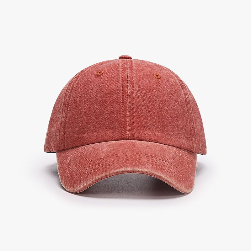 Baseball cap women's literary and retro outdoor Japanese soft top black hat summer antique men's washed cotton cap_viptrois.com