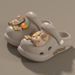 Mother & Kids Capibara Children's Hole Shoes New Summer Boys Step On Shit Feeling Parent Child Non Slip Slippers Baby Girls Sandals_viptrois.com