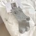 Women's Sweet Lace-Trimmed Crew Socks – Bow Embroidery & Diamond Mesh Design – Soft Cotton & Breathable Fit – Casual & Feminine Style_viptrois.com