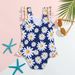 Mother & Kids Children's Swimsuit New Girls One Piece Swimsuit Children's Ruffled Small Fresh Quick Drying Hot Spring Vacation Essential_viptrois.com