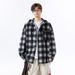 Men's Plaid Flannel Shirt Jacket, Thickened Brushed Fleece Hooded Overshirt With Streetwear Style, Long Sleeve Casual Layering Piece (S-3XL)_viptrois.com