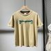 2025 Fashion Letter Printed Crew Neck Short Sleeve T-Shirt Men's Loose Breathable Casual Versatile Handsome Half Sleeve Top_viptrois.com