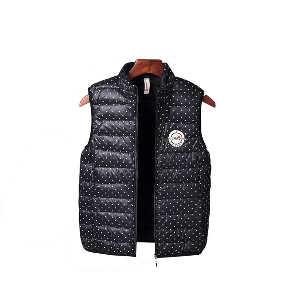Men's Down Vest Jacket - Lightweight Warm Stand Collar Puffer Vest For Men & Women, Solid Color Autumn Winter Outerwear_viptrois.com