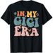 Camiseta Algodón Manga Corta "In My Gigi Era" Anunciar El Nacimiento De Un Bebé, Para Mujeres Y Hombres_viptrois.com