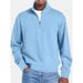 Men's Long Sleeve Zip-Up Casual Sportswear Jacket - Lightweight Stretch Comfort Fit For Gym, Running & Outdoor Activities_viptrois.com