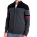 Pure European Size Fashion Zipper Sweater Autumn Winter New Cross-Border Knitted Cardigan Trendy Men's Black Cotton_viptrois.com