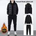 Hooded Sweater Three-piece Men's Velvet Thickened Cotton Sports And Leisure Loose Suit Cardigan Two-piece Vest Jacket_viptrois.com