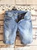 Men's Clothing Leg Elastic Summer New Blue Ripped Men's Versatile Simple Five Point Jeans_viptrois.com