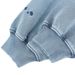 Autumn Winter New Trendy Brand Heavy Washed Faded Embroidered Solid Color Fleece-Lined Crew_viptrois.com