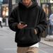 American Large Size Foreign Trade New Men's Clothing Autumn And Winter Double-sided Velvet Hooded Pullover Casual Loose Sweater Men_viptrois.com