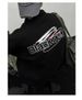 Autumn And Winter Letter Half Zipper Lapel Hoodie, Fashionable And Casual, Versatile, Loose And Stylish Top_viptrois.com
