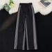 Men's Clothing Retro Casual Pants Summer Side Contrast Striped Sports Pants Drape Leg Pants Loose Wide Leg Sweatpants_viptrois.com