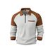 New Men's Waffle Knit Polo Shirt With Half-zip Collar For Cross-border European And American Foreign Trade,_viptrois.com
