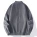 Men's Casual Zip-Up Knit Sweater Lightweight Breathable Polyester Blend Long Sleeve Cardigan For Streetwear & Daily Wear_viptrois.com