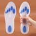 Milk white real silicone insole for men and women leisure cushioning soft foot heart pads running insole_viptrois.com