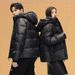 2025 New Goose Down Short Coat Matte Non Washable Thick Cotton Coat High End Trendy Black Gold Coat_viptrois.com