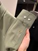 H Brand Men's Long-Sleeve Shirt Olive Green. The Fabric Is Thick Suitable For Wearing In Spring, Autumn, And Winter_viptrois.com