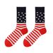 Explosive plus-size wicking cotton striped socks for women mid-tube socks for men_viptrois.com