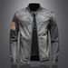 Fashionable Autumn Nostalgic Blue Loose Large Pocket Niche Denim Men's Casual Zipper Jacket Top Trend_viptrois.com