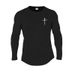 Spring And Autumn New Pullover Sports Long Sleeve T-Shirt Men's Elastic Fitness Outdoor Top Running Sweat-absorbing Breathable Cross-border_viptrois.com