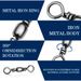 High-Speed Swivel Clip Lure Bottle-Shaped Pin Figure-8 Ring Connector Fishing Gear Accessories_viptrois.com