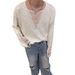 Loom European American Autumn New Thin Hollow Out Design Niche Trendy Knitted Long Sleeve Versatile Loose Sweater For Men And_viptrois.com