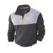 Spring And Autumn New Men's T Shirt Sweater Casual Sports Colorblock Long Sleeve Turtleneck Half Zipper Top_viptrois.com