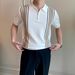 Men's Clothing Light Luxury High End Short Sleeved Polo Shirt For Men_viptrois.com