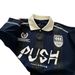 Retro American Letterman Polo Shirt – Unisex Vintage Sports Jersey Tee (Oversized Fit, White/Navy, 4-Size EU/US) – Summer Casual Wear_viptrois.com