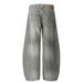 Men's Clothing Ink Splashed Paint Washed Scimitar Jeans For Men, Loose And Versatile, Distressed High Street Fashion, Niche Wide Leg Pants, Trousers_viptrois.com