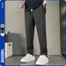 Men's Clothing Men's Lightweight Summer Dress Pants - Smooth, Wrinkle-Resistant & Breathable Straight Fit Trousers With Elastic Waistband_viptrois.com