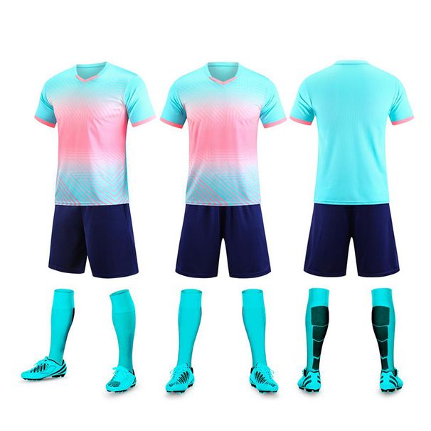 Men's Clothing competition training team uniforms group purchase sportswear new football uniforms set quick-drying breathable ball clothes_viptrois.com