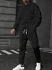 Men’s Textured Polo & Long Pants Set – Breathable Polyester Casual Sportswear (S-XXXL, White/Grey/Black/Army Green/Sky Blue/Khaki)_viptrois.com