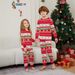 Christmas Santa Deer Snow striped Christmas family dress printed home dress pajamas_viptrois.com
