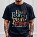 Men's Clothing Vintage Fishing Graphic Print Short Sleeve T-Shirt For Men - Casual Crew Neck Tee With Letter Design - Lightweight Polyester Fabric_viptrois.com