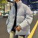 2025 Men's Cotton Robe Bread Robe Trendy Brand Down Cotton Port Wind Two Sided Wearing Cotton Robe Inside And Outside_viptrois.com