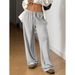 Men's Clothing European And American Style Loose Fitting Casual Pants With Drawstring Elastic Waist, Slimming Sporty Wide Leg Trousers_viptrois.com