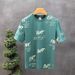 Men's Clothing Short Sleeved Summer Thin Letter Printed Half Sleeved T Shirt_viptrois.com