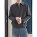 Pure Gray Autumn Winter Korean Minimalist Style Knitted Cardigan Trendy Versatile Sweater Warm Coat Men_viptrois.com