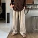 Men's Linen-Blend Relaxed Fit Trousers – Breathable Straight-Leg Pants With Adjustable Drawstring Waist (M-XXXL, Beige/Black/Brown/Olive/Navy)_viptrois.com