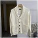Knitted Cardigan Jacket, V-neck Sweater Jacket, Men's Casual Sweater_viptrois.com