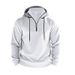 American Style Spring And Autumn Fleece-Lined's Loose Stand Collar Hooded Pullover Zipper Long Sleeve Sweatshirt For_viptrois.com
