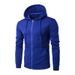 Men's Clothing New Spring and Autumn Style Zipper Hooded Sweatshirt Men's Cardigan Sweatshirt Long Sleeve Solid Color Sweatshirt_viptrois.com