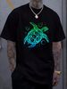 Sea Turtle Hawaiian Honu Active T-Shirt Top For Everyday Wear Summer Stretched Unisex Designer Clothes Casual Breathable Streetwear Fashion_viptrois.com