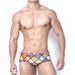 UXH European Ethnic Print Fashion Quick-Dry Trunks Large Size Trendy Men's Boxer Swim Shorts_viptrois.com