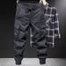 "Men's Tactical Cargo Pants - Army Green Outdoor Workwear With Loose Cuffs, Durable Cotton Fabric For Hiking & Casual Wear"_viptrois.com