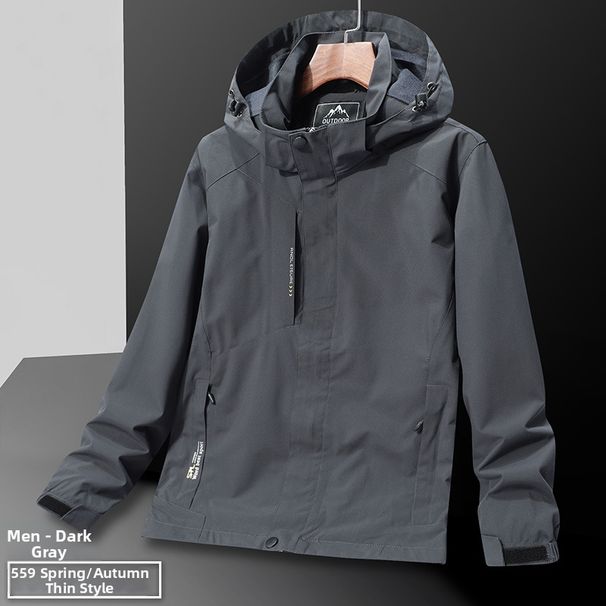 New Men's Casual Trendy Windproof Jacket Spring Autumn Outdoor Plus Size Unisex Windbreaker For Men And Women_viptrois.com