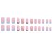 Cute Dairy Pattern Rainbow Strip Sky Nail Art Colorful Summer Bright Eye Nail Finished Medium And Long Wear Armor_viptrois.com
