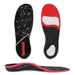 hot selling black and red printed flat foot correction arch insoles_viptrois.com